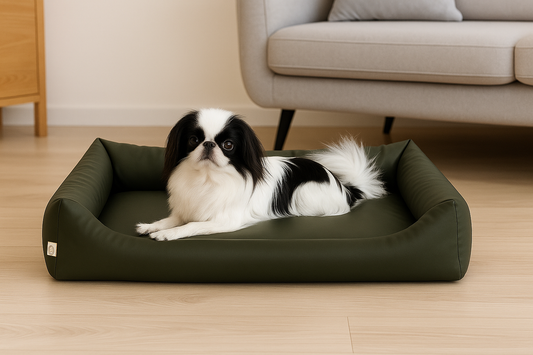 Legowisko wodoodporne MAX - Ekoskóra Ciemny zielony