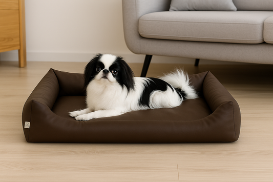 Legowisko wodoodporne MAX - Ekoskóra Brąz