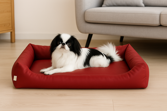 Legowisko wodoodporne MAX - Ekoskóra Czerwony