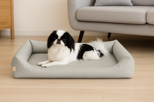 Legowisko wodoodporne MAX - Ekoskóra Srebrny