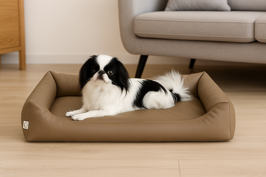 Legowisko wodoodporne MAX - Ekoskóra Beż