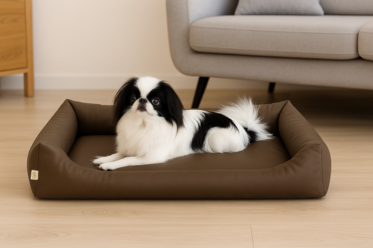 Legowisko wodoodporne MAX - Ekoskóra Mocca