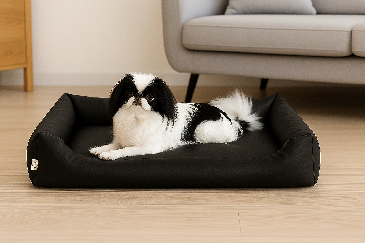 Legowisko wodoodporne MAX - Ekoskóra Czarny