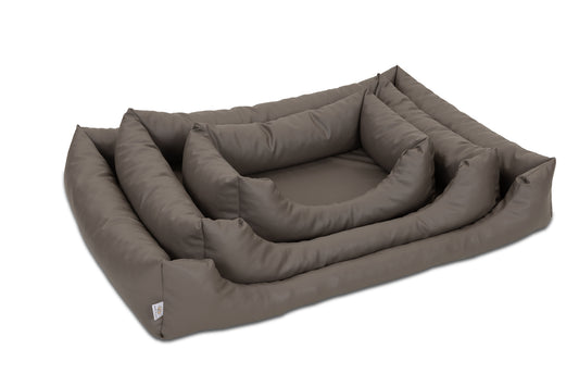 Legowisko wodoodporne MAX - Ekoskóra Brąz