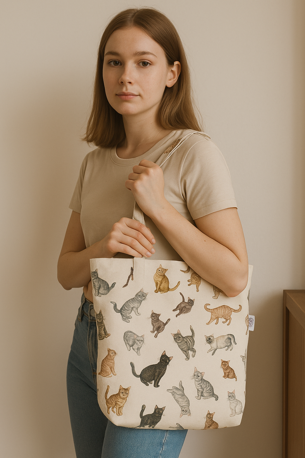 Torba Shopper z Hiszpańskiego Żakardu