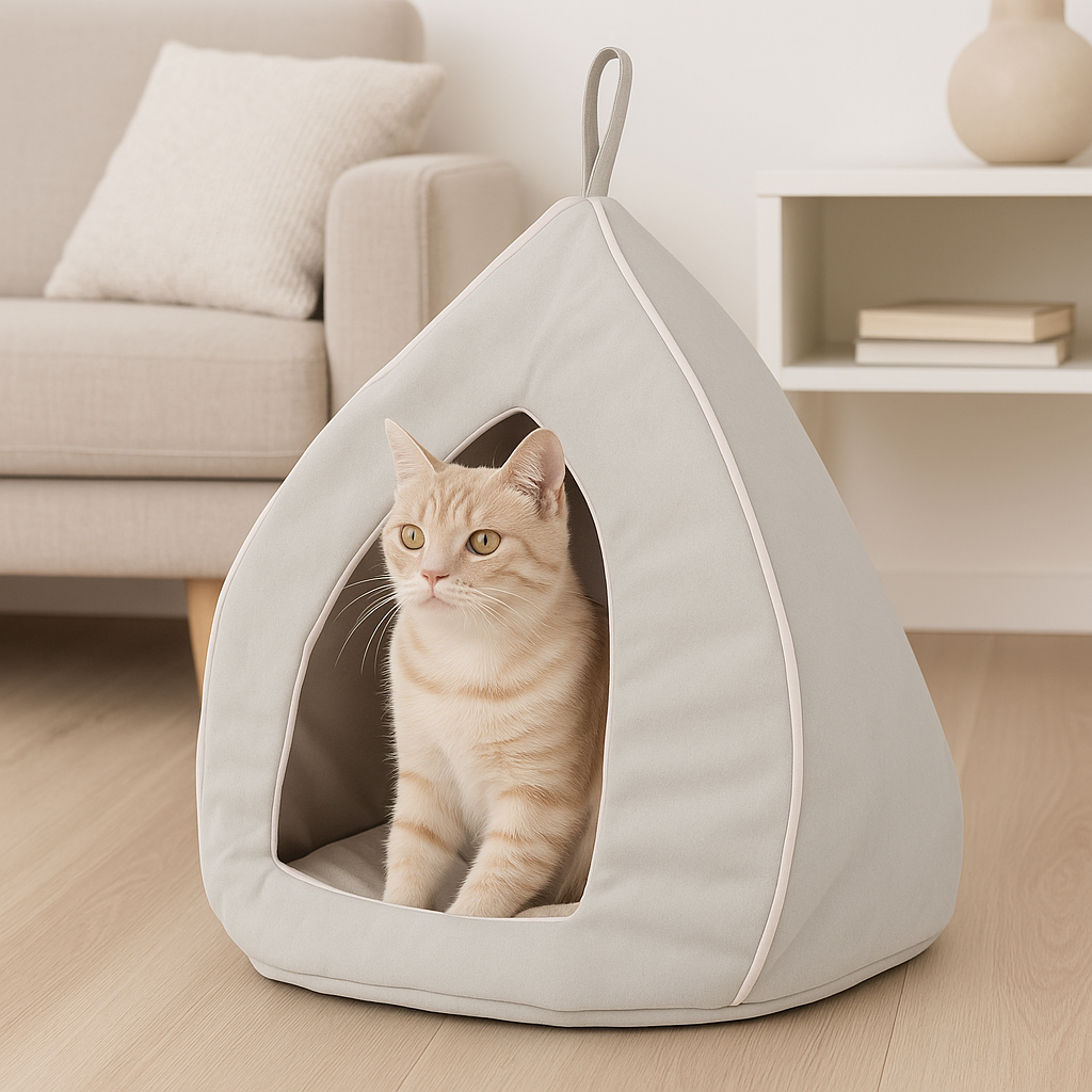 Domek WIGWAM dla kota - Otusso Mglisty Srebrny