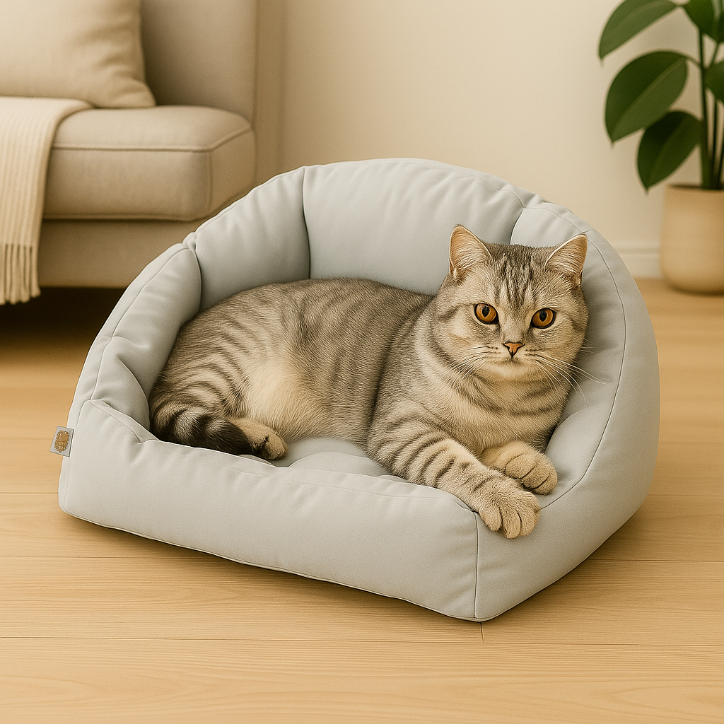 Legowisko LUNA dla Kota - Otusso Srebrny