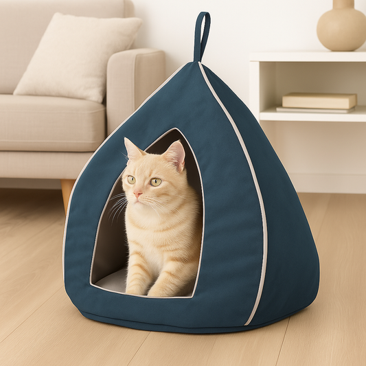 Domek WIGWAM dla kota - Otusso Granatowy