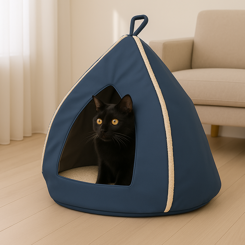 Domek WIGWAM dla kota Ekoskóra Granat