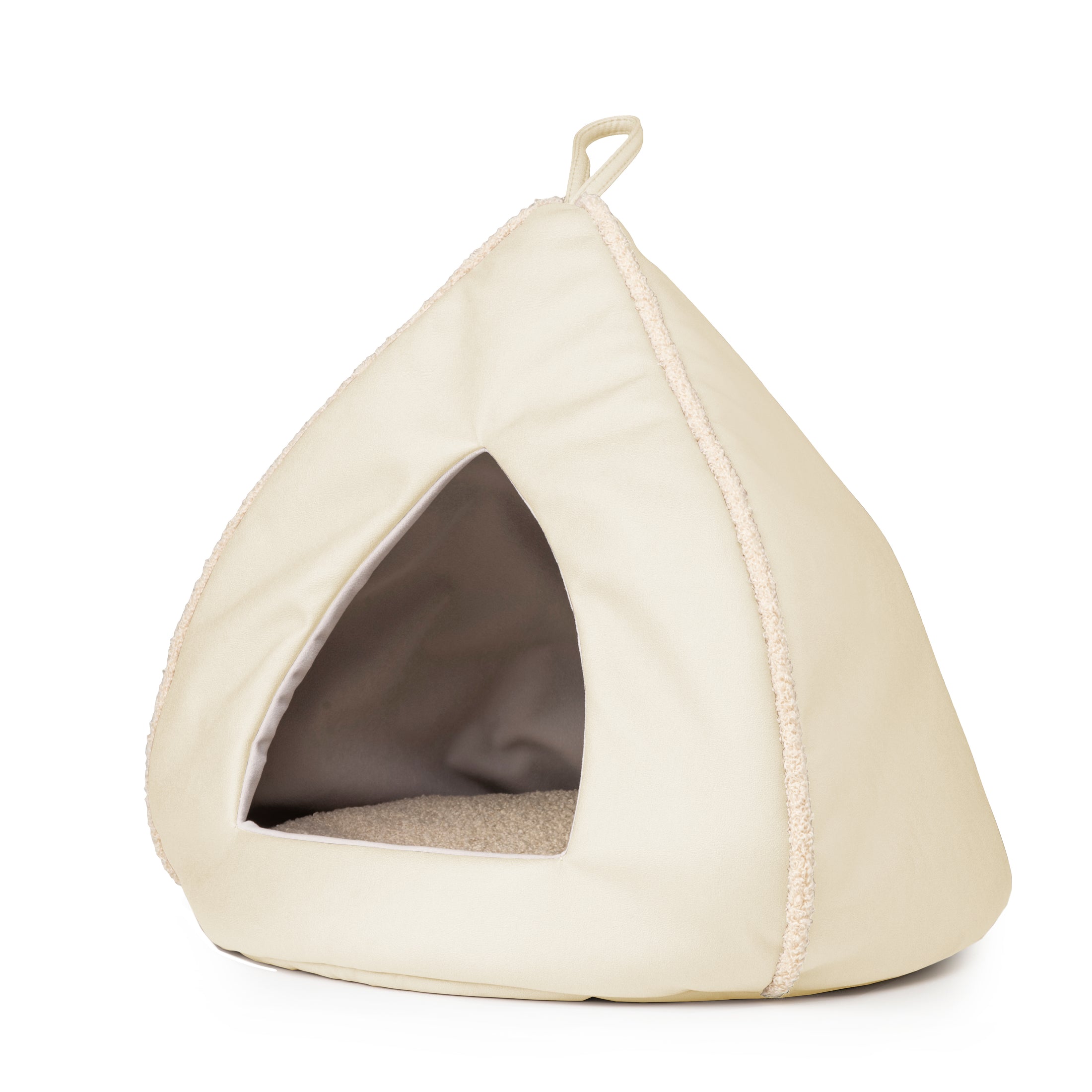 Domek WIGWAM dla kota Ekoskóra Krem