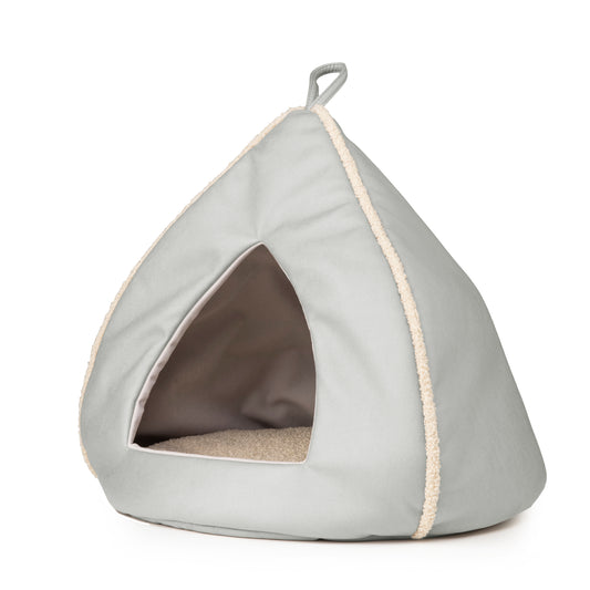 Domek WIGWAM dla kota Ekoskóra Srebrny