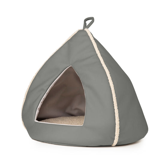 Domek WIGWAM dla kota Ekoskóra Szary